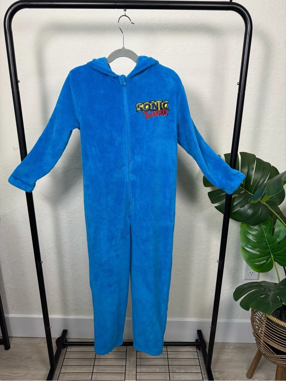 H&M Sonic the Hedgehog Union Suit  pajama- Kids Size 6x/7